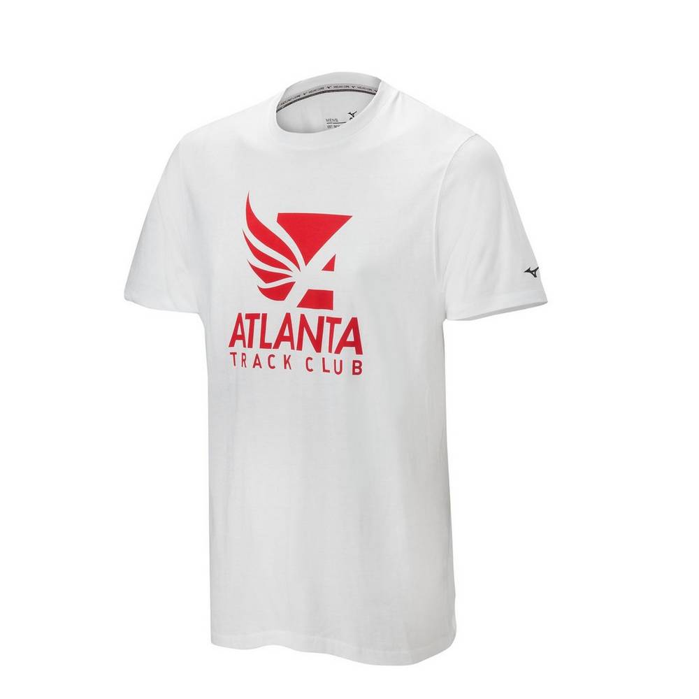 Camisetas Mizuno Atlanta Track Club Sport Hombre Blancas España KRJP-04871